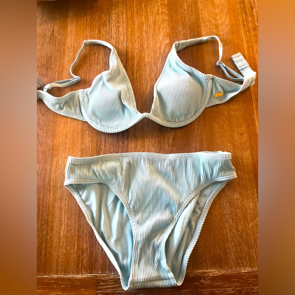 Roxy Light Blue Bikini Set